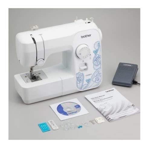 Brother RLX3817 Full Size 17 Stitch Sewing Machine White,Refurbished (Renewed)