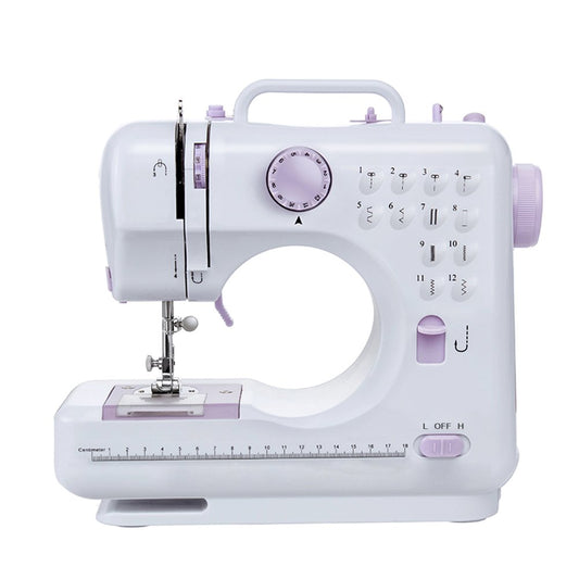 Fanghua Multifunction Mini Sewing Machine 505A 12 Built-in Stitches, 2 Speeds Double Thread, Foot Pedal Best for Beginner,Shipping from US