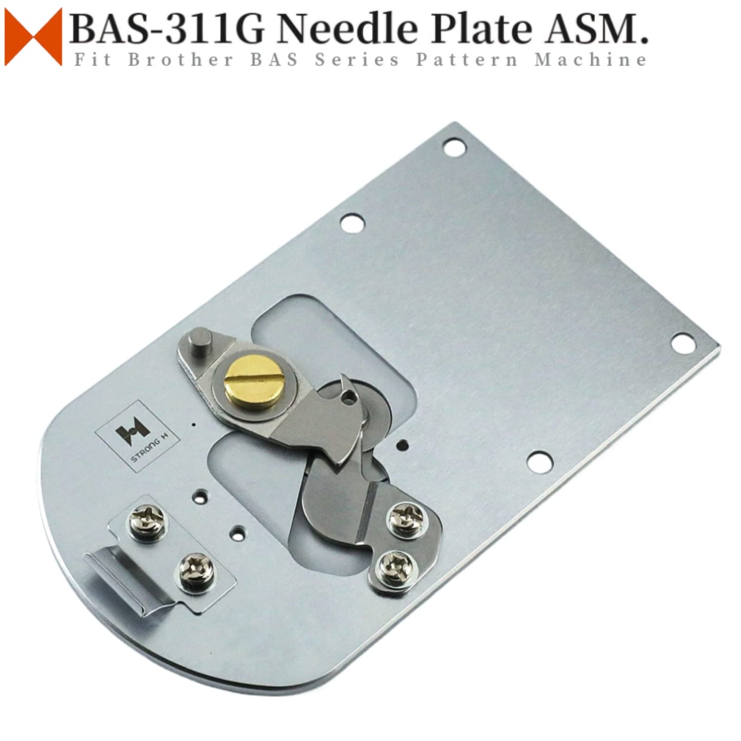 Blooy - SA5157-000 Needle Plate ASM. For Brother BAS-311G, BAS-326G, BAS-342G Programmable Pattern Sewing Machine Parts Thread Cut Blade